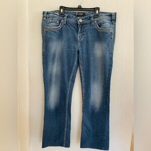 Silver Jeans Women's Boot Cut Jeans - Note these have been cut from 33” to 27”